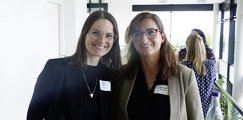 Isabelle Obeth, Leitung Produktmanagement Frühkindliche Bildung & Hilfen, Lisa Wamsler, Koordinatorin im Bereich Eltern und Schule und Kinder und Jugend