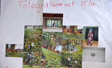News- Foto: Ein Plakat mit dem Titel "Fotografieren mit Film" und dazugehörigen Fotos