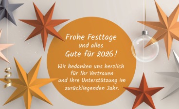 Weihnachtsgruß – Frohe Festtage und alles Gute für 2026